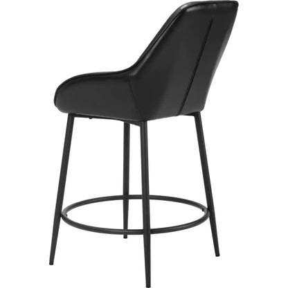 Vila Counter Stool (Set of 2) Black - LOOMLAN - Zuo Modern - Counter Stools