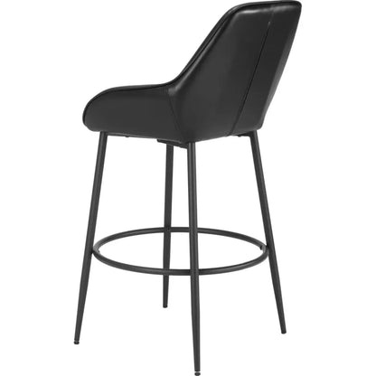 Vila Barstool (Set of 2) Black - LOOMLAN - Zuo Modern - Bar Stools