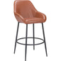 Vila Barstool (Set of 2) Brown - LOOMLAN - Zuo Modern - Bar Stools