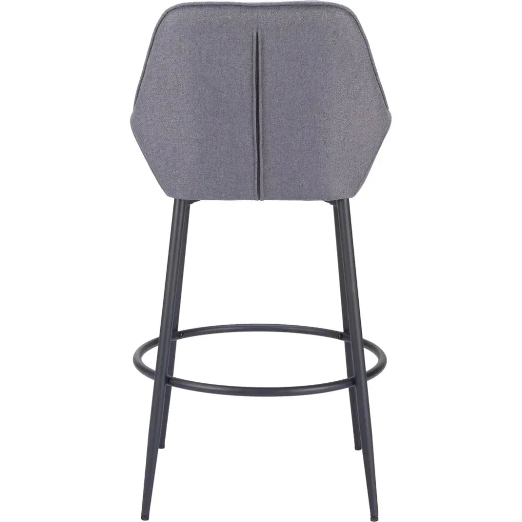 Vila Barstool (Set of 2) Gray - LOOMLAN - Zuo Modern - Bar Stools