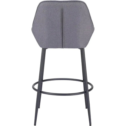 Vila Barstool (Set of 2) Gray - LOOMLAN - Zuo Modern - Bar Stools