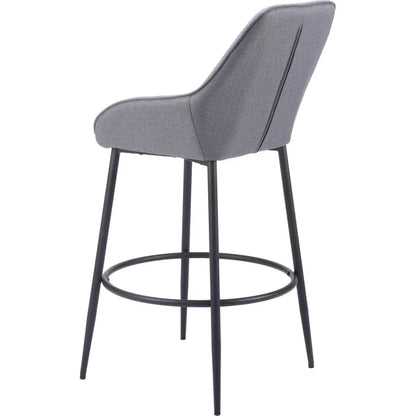 Vila Barstool (Set of 2) Gray - LOOMLAN - Zuo Modern - Bar Stools
