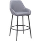 Vila Barstool (Set of 2) Gray - LOOMLAN - Zuo Modern - Bar Stools