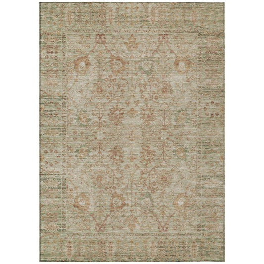 Vilnius Beige Washable Indoor-Outdoor Rug-Outdoor Rugs-LOOMLAN Rugs-2'6" x 3'10"-LOOMLAN