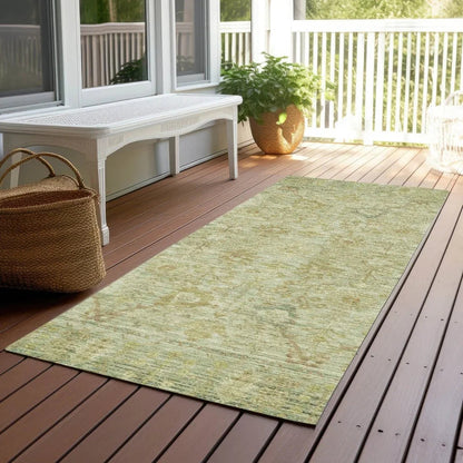 Vilnius Green Washable Indoor-Outdoor Rug-Outdoor Rugs-LOOMLAN Rugs-LOOMLAN