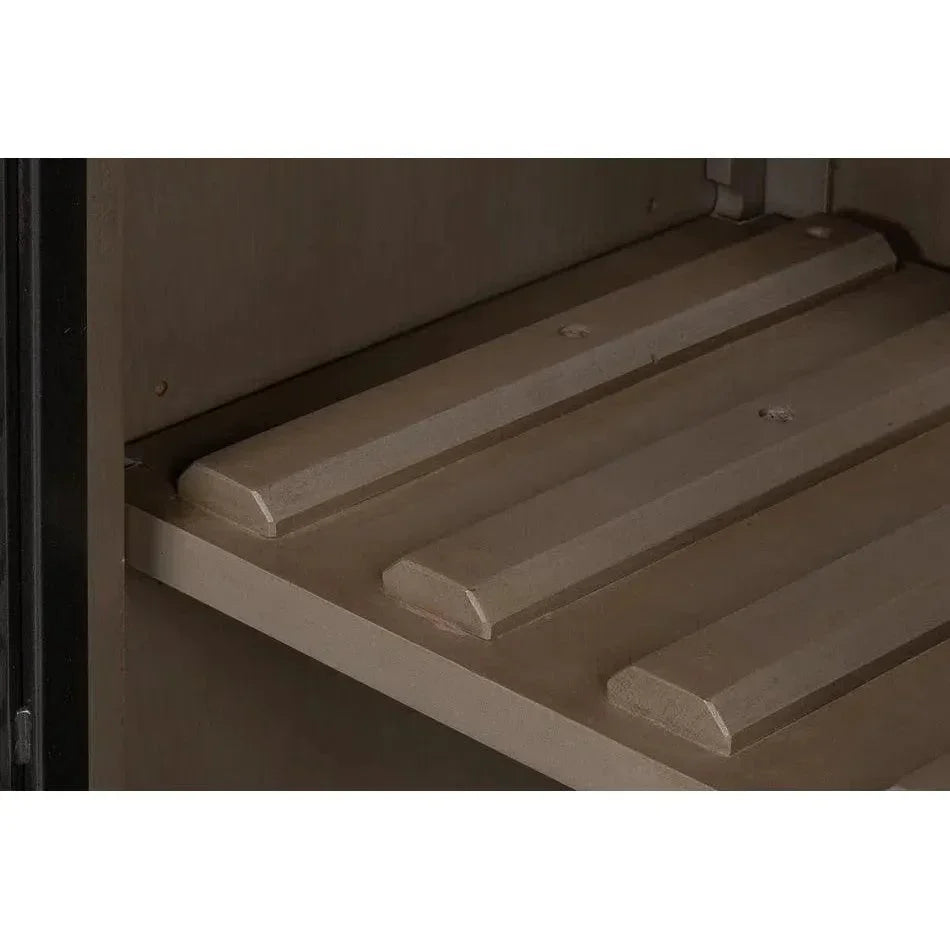 Vineyards Home Bar Cabinet Lights, Metal Doors-Home Bar Cabinets-Sarreid-LOOMLAN