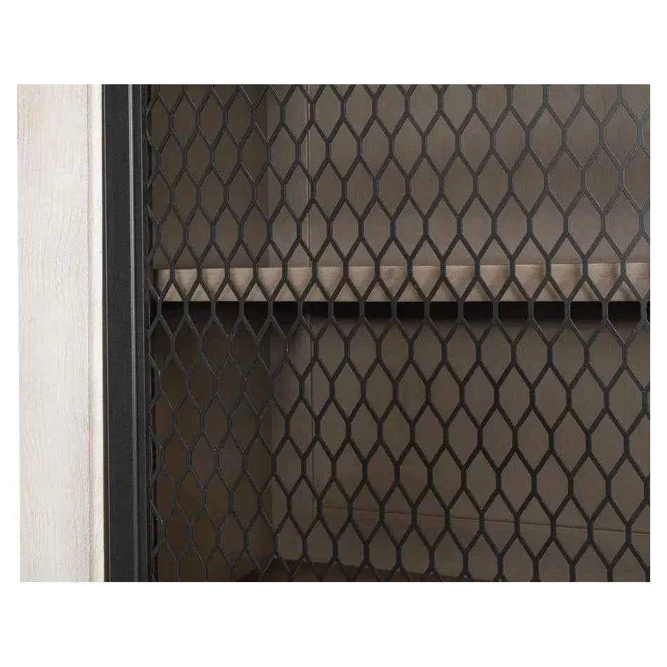 Vineyards Home Bar Cabinet Lights, Metal Doors-Home Bar Cabinets-Sarreid-LOOMLAN