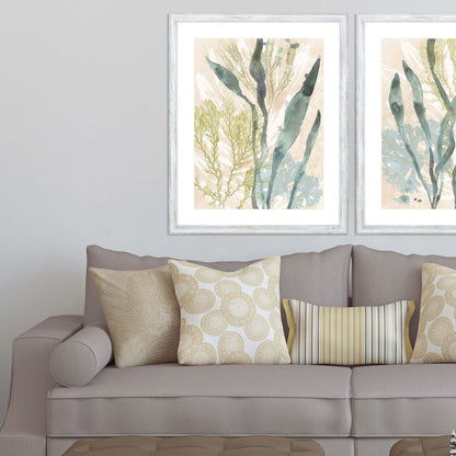 Vintage Ocean Jewels Wood Framed Wall Art