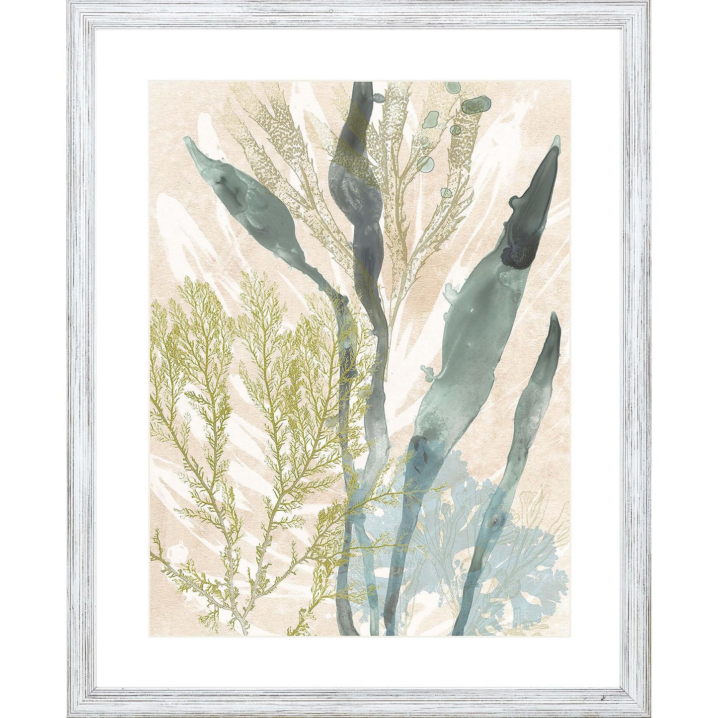 Vintage Ocean Jewels Wood Framed Wall Art