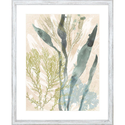 Vintage Ocean Jewels Wood Framed Wall Art