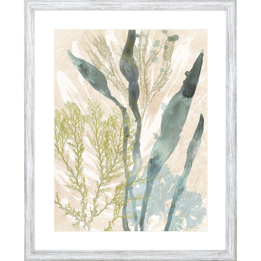 Vintage Ocean Jewels Wood Framed Wall Art