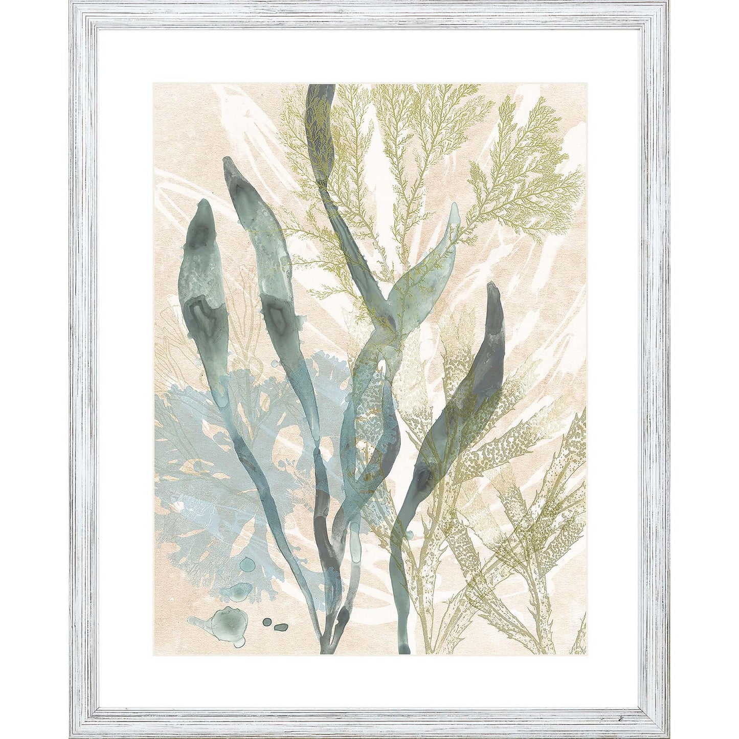 Vintage Ocean Jewels Wood Framed Wall Art