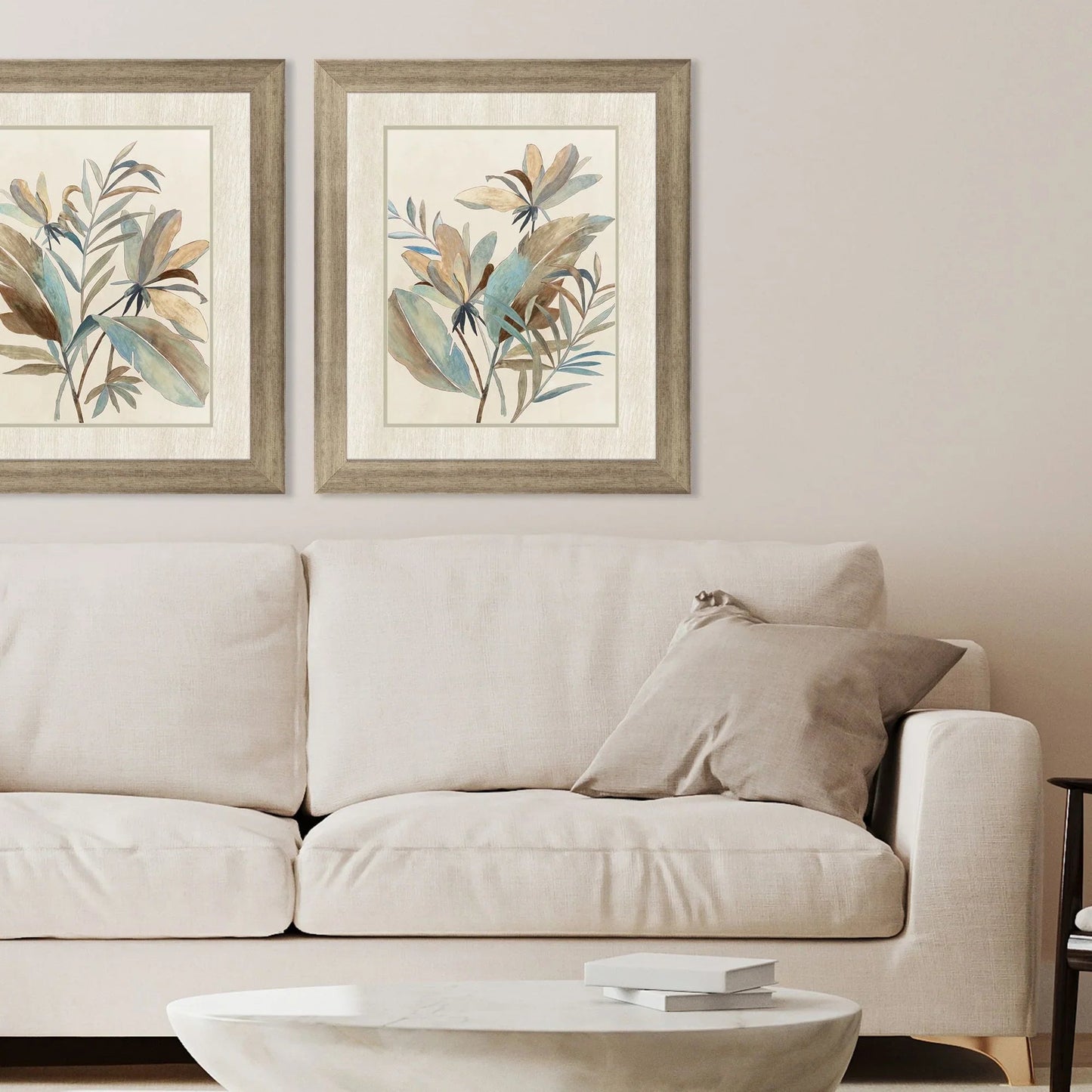 Vintage Tropics II Blue Framed Wall Art