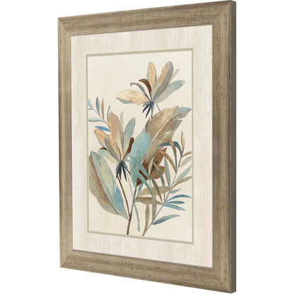 Vintage Tropics II Blue Framed Wall Art