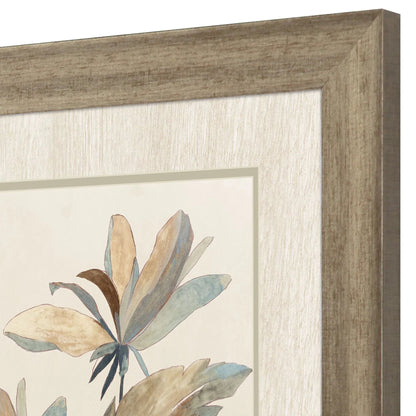 Vintage Tropics II Blue Framed Wall Art