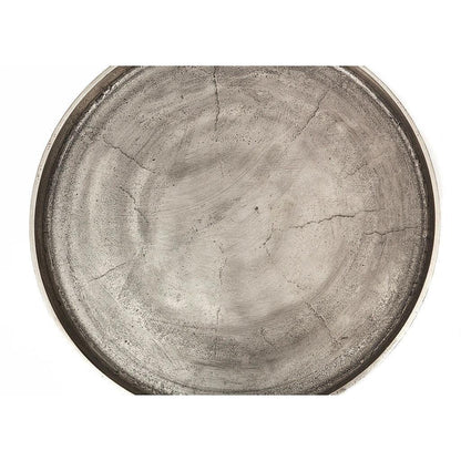 Vinya Reclaimed Aluminum Round End Table - LOOMLAN - Urbia - Side Tables