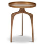 Vinya Reclaimed Aluminum Round End Table - LOOMLAN - Urbia - Side Tables