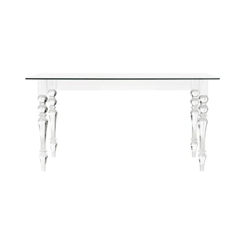 Violet Acrylic Framed Rectangular Dining Table - LOOMLAN - Chelsea House - Side Tables
