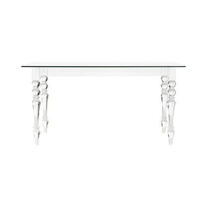 Violet Acrylic Framed Rectangular Dining Table - LOOMLAN - Chelsea House - Side Tables