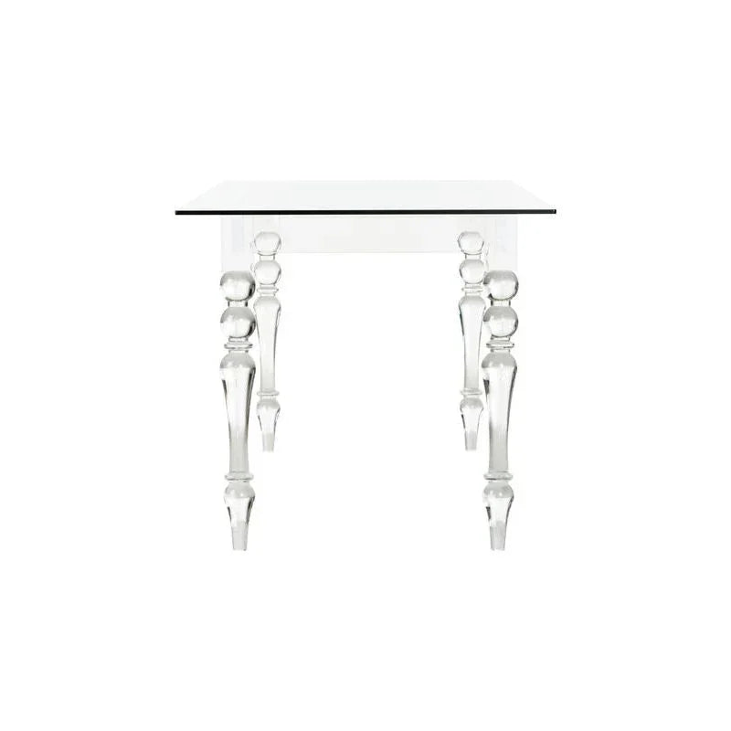 Violet Acrylic Framed Rectangular Dining Table - LOOMLAN - Chelsea House - Side Tables