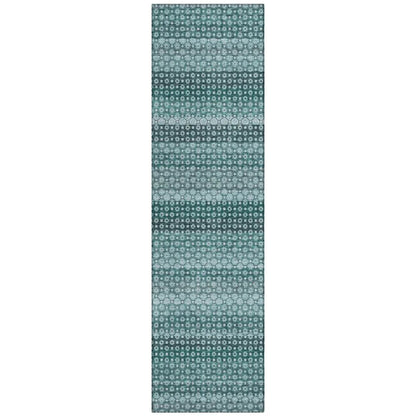 Violina Teal Washable Indoor - Outdoor Rug - LOOMLAN - LOOMLAN Rugs - Outdoor Rugs