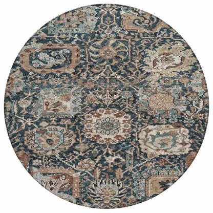 Vionith Brown Washable Indoor - Outdoor Rug - LOOMLAN - LOOMLAN Rugs - Outdoor Rugs