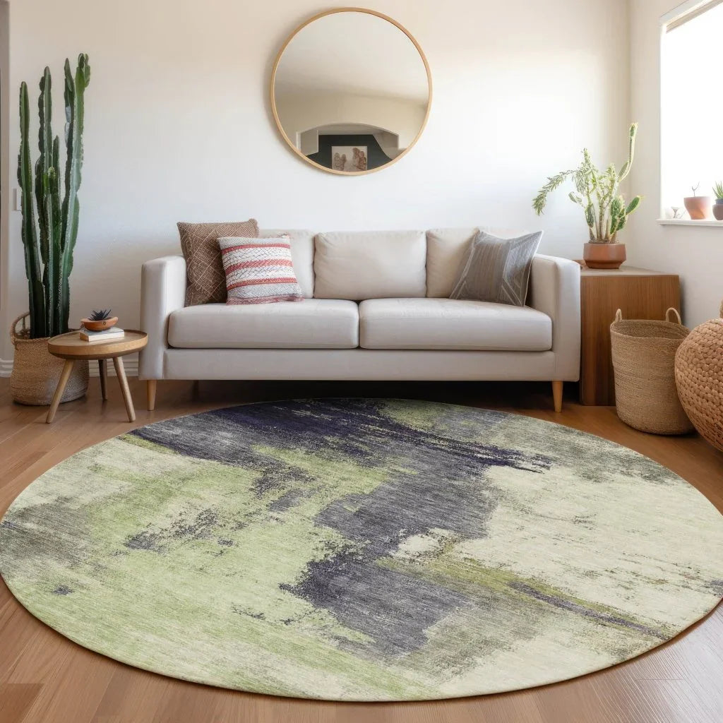 Vionna Fern Washable Indoor-Outdoor Rug-Outdoor Rugs-LOOMLAN Rugs-LOOMLAN