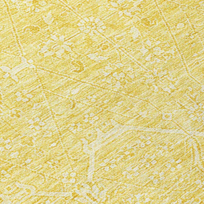 Virellia Gold Washable Indoor - Outdoor Rug - LOOMLAN - LOOMLAN Rugs - Outdoor Rugs