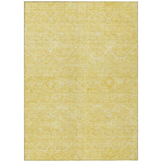 Virellia Gold Washable Indoor - Outdoor Rug - LOOMLAN - LOOMLAN Rugs - Outdoor Rugs