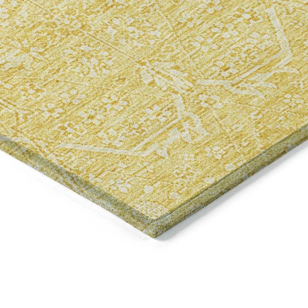 Virellia Gold Washable Indoor - Outdoor Rug - LOOMLAN - LOOMLAN Rugs - Outdoor Rugs