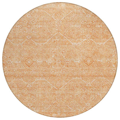 Virellia Orange Washable Indoor - Outdoor Rug - LOOMLAN - LOOMLAN Rugs - Outdoor Rugs