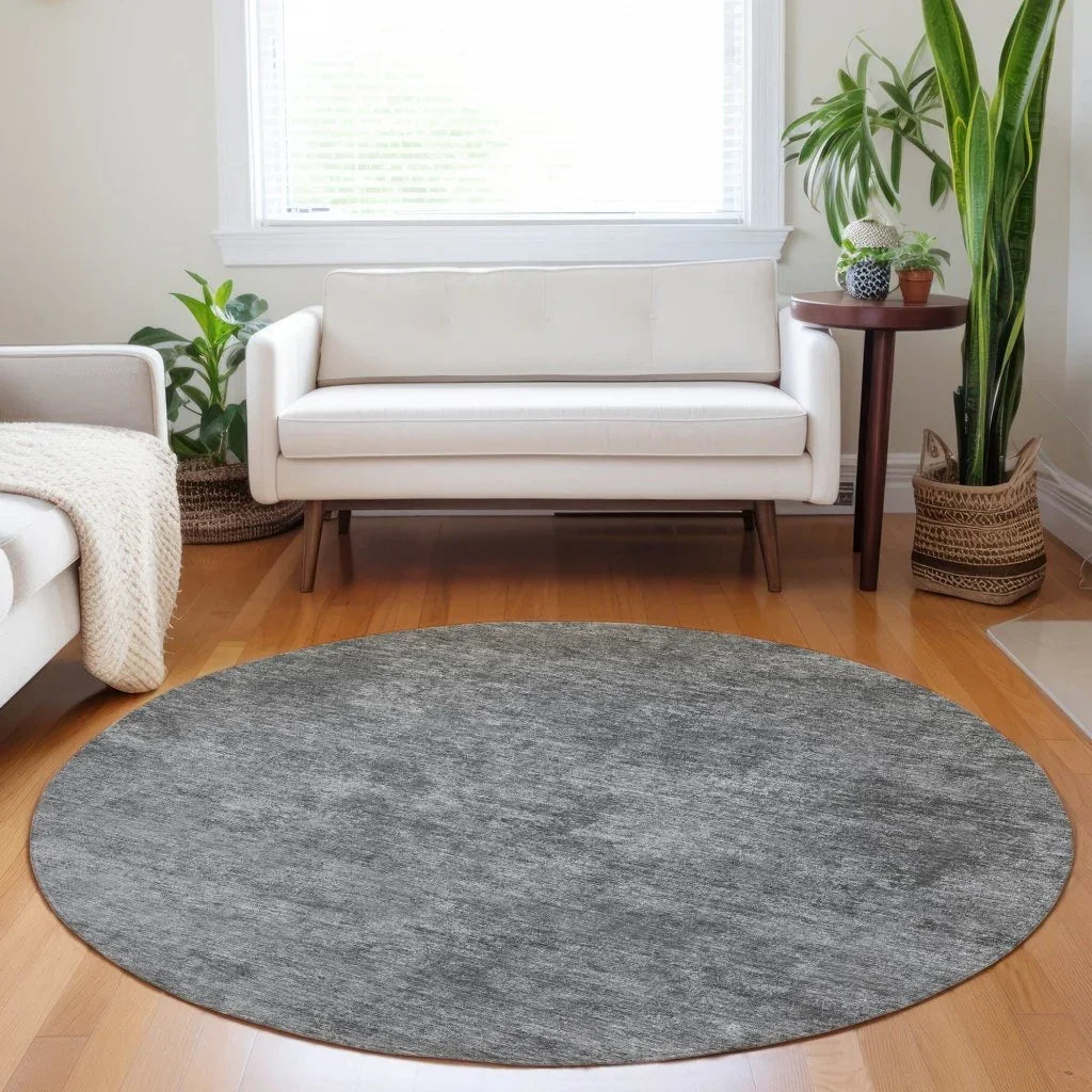 Virellis Gray Washable Indoor - Outdoor Rug - LOOMLAN - LOOMLAN Rugs - Outdoor Rugs