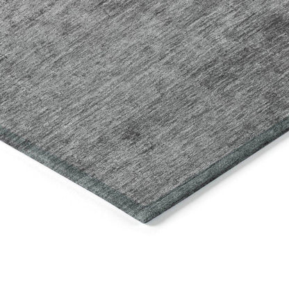 Virellis Gray Washable Indoor - Outdoor Rug - LOOMLAN - LOOMLAN Rugs - Outdoor Rugs