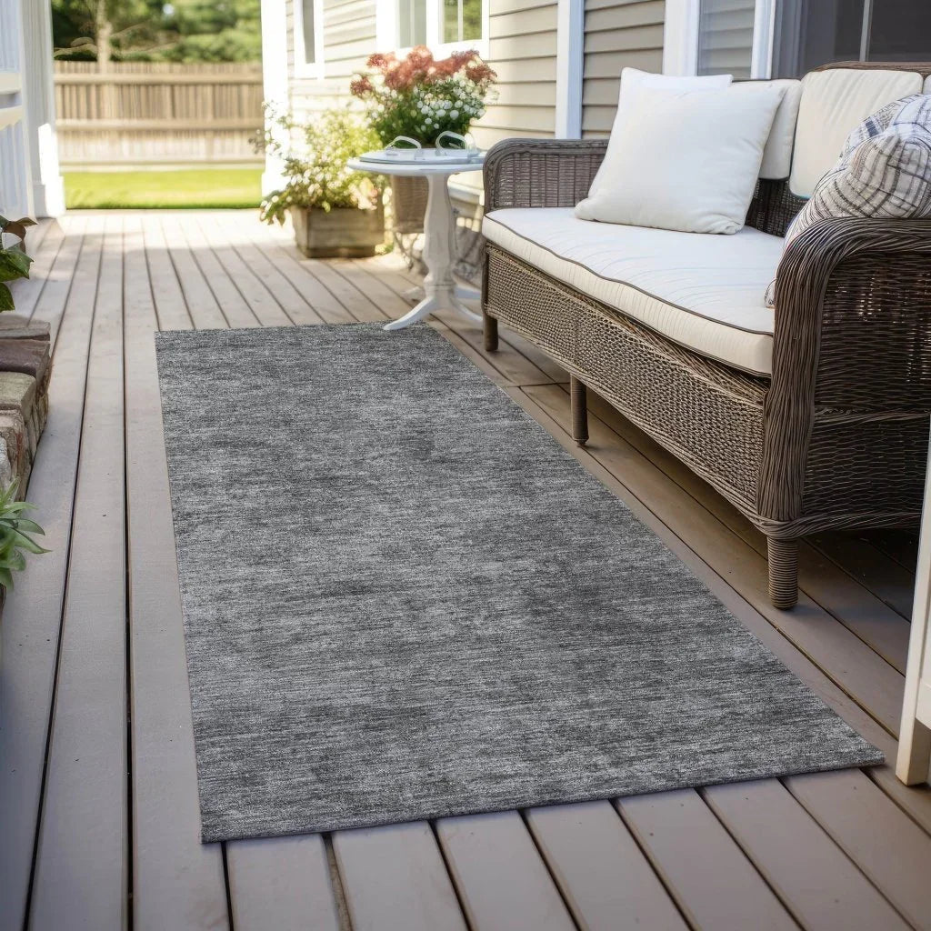 Virellis Gray Washable Indoor - Outdoor Rug - LOOMLAN - LOOMLAN Rugs - Outdoor Rugs