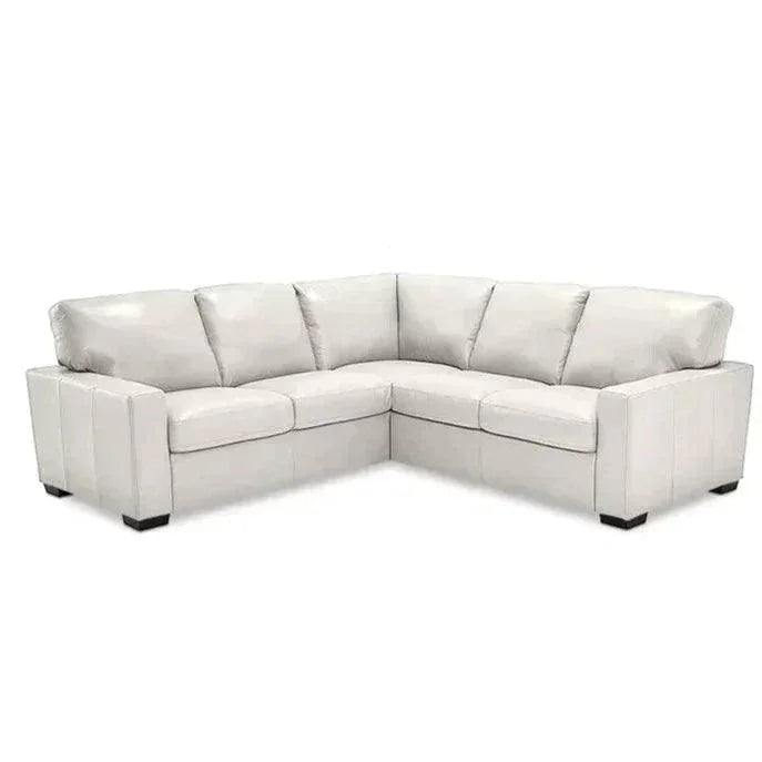 Virginia Symmetrical White Leather Sectional - LOOMLAN - Uptown Sebastian - Sectionals