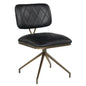 Virtu Leather Swivel Dining Chair 2PC - LOOMLAN - SUNPAN - Dining Chairs