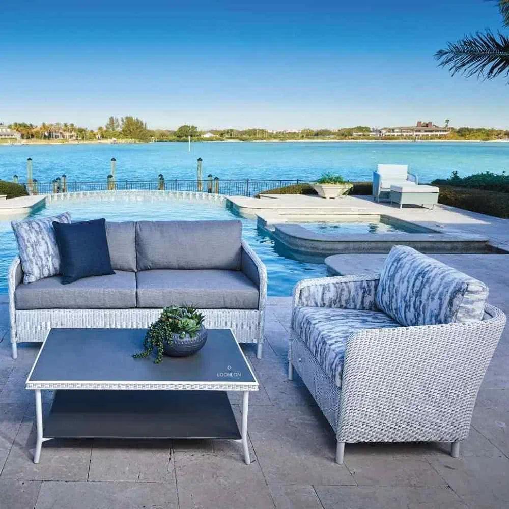 Visions Sofa Premium Wicker Furniture Lloyd Flanders - LOOMLAN - Lloyd Flanders - Outdoor Sofas & Loveseats