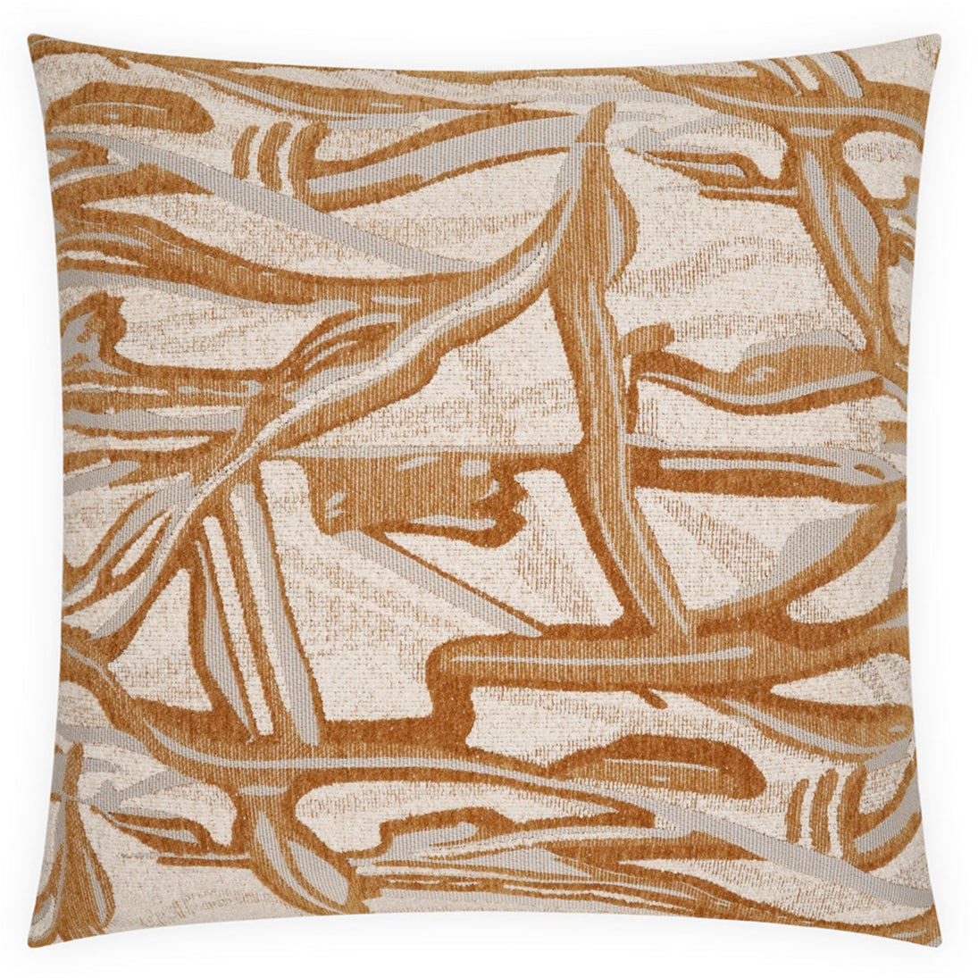 Vitali Copper Throw Pillow