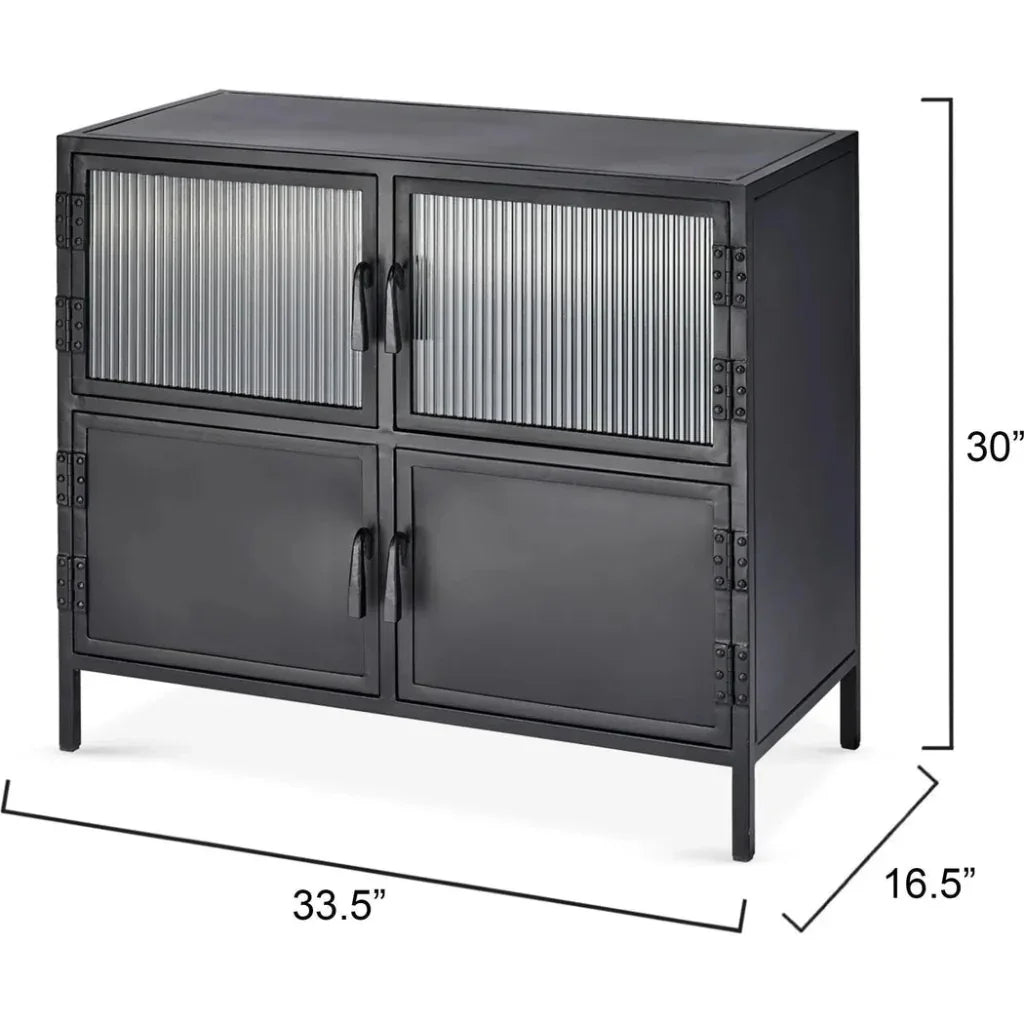 Vitrino 4 Door Side Table - LOOMLAN - Jamie Young - Side Tables