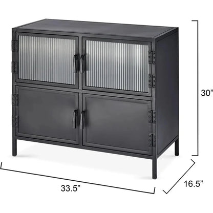 Vitrino 4 Door Side Table - LOOMLAN - Jamie Young - Side Tables