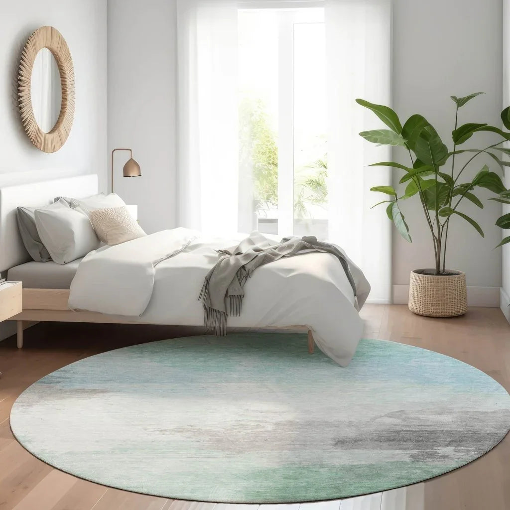 Vivara Blue Washable Indoor - Outdoor Rug - LOOMLAN - LOOMLAN Rugs - Outdoor Rugs