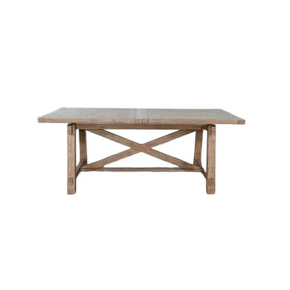 Vivian Rectangular Extension Table Light Brown-Dining Tables-Sunny D-LOOMLAN