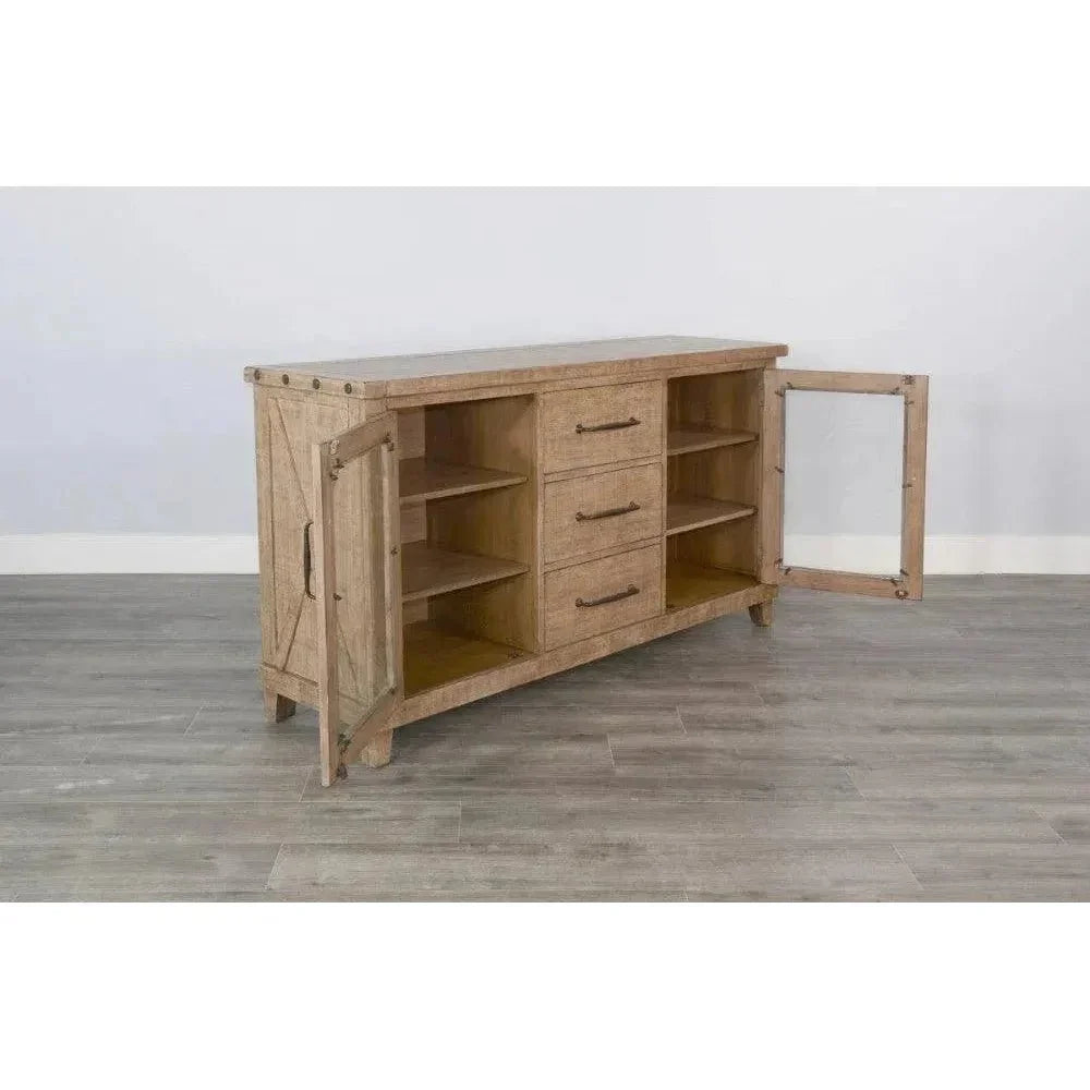 Vivian Server Light Brown - LOOMLAN - Sunny D - Sideboards