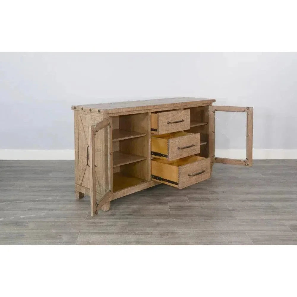 Vivian Server Light Brown - LOOMLAN - Sunny D - Sideboards