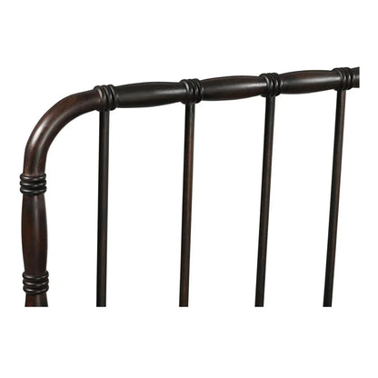 Vivian Solid Acacia Brown Wood Finish Bed - LOOMLAN - Moe's Home - Beds