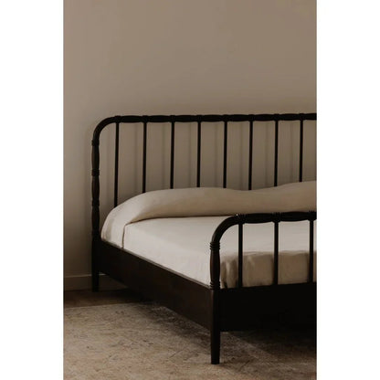 Vivian Solid Acacia Brown Wood Finish Bed - LOOMLAN - Moe's Home - Beds