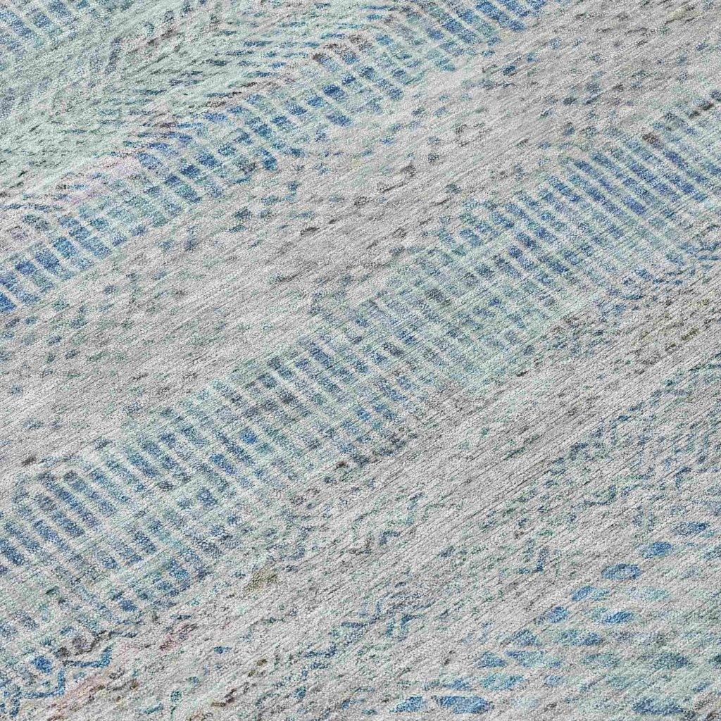 Viviennea Blue Washable Indoor - Outdoor Rug - LOOMLAN - LOOMLAN Rugs - Outdoor Rugs