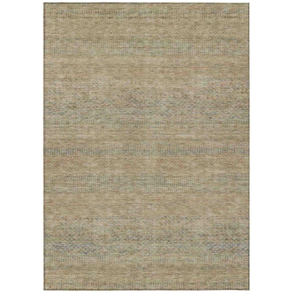 Viviennea Brown Washable Indoor - Outdoor Rug - LOOMLAN - LOOMLAN Rugs - Outdoor Rugs