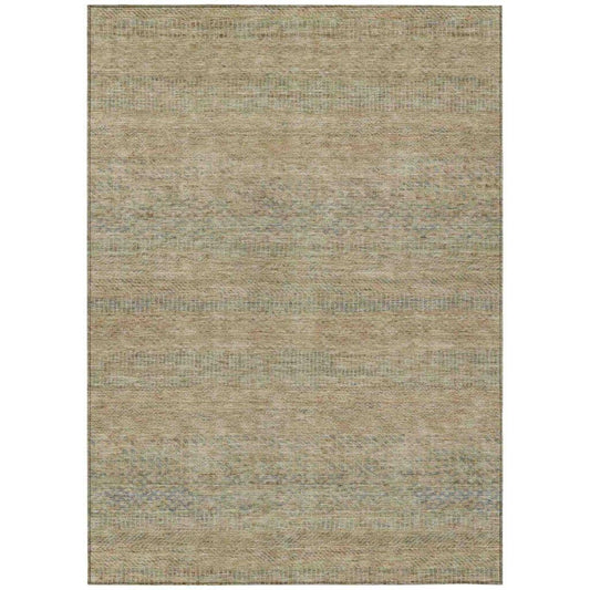 Viviennea Brown Washable Indoor - Outdoor Rug - LOOMLAN - LOOMLAN Rugs - Outdoor Rugs