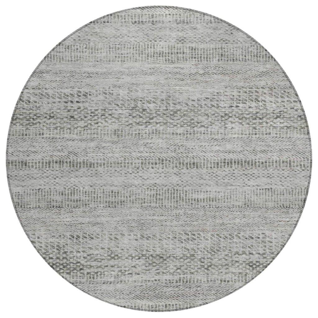 Viviennea Gray Washable Indoor - Outdoor Rug - LOOMLAN - LOOMLAN Rugs - Outdoor Rugs